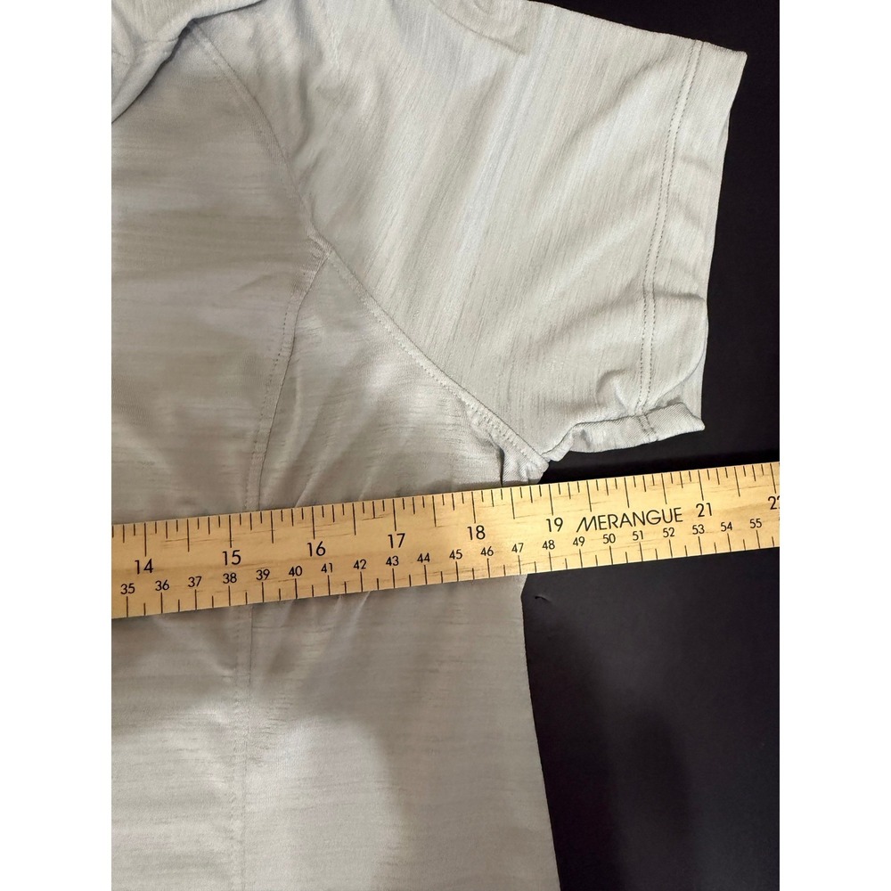 Slazenger Golf Womens Large Gray Quarter Zip Short Sleeve Performance Shirt L - Picture 2 of 5